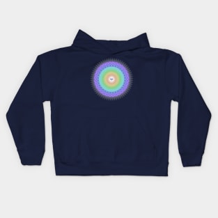 Rainbow Diamond Light - 2 - On the Back of Kids Hoodie